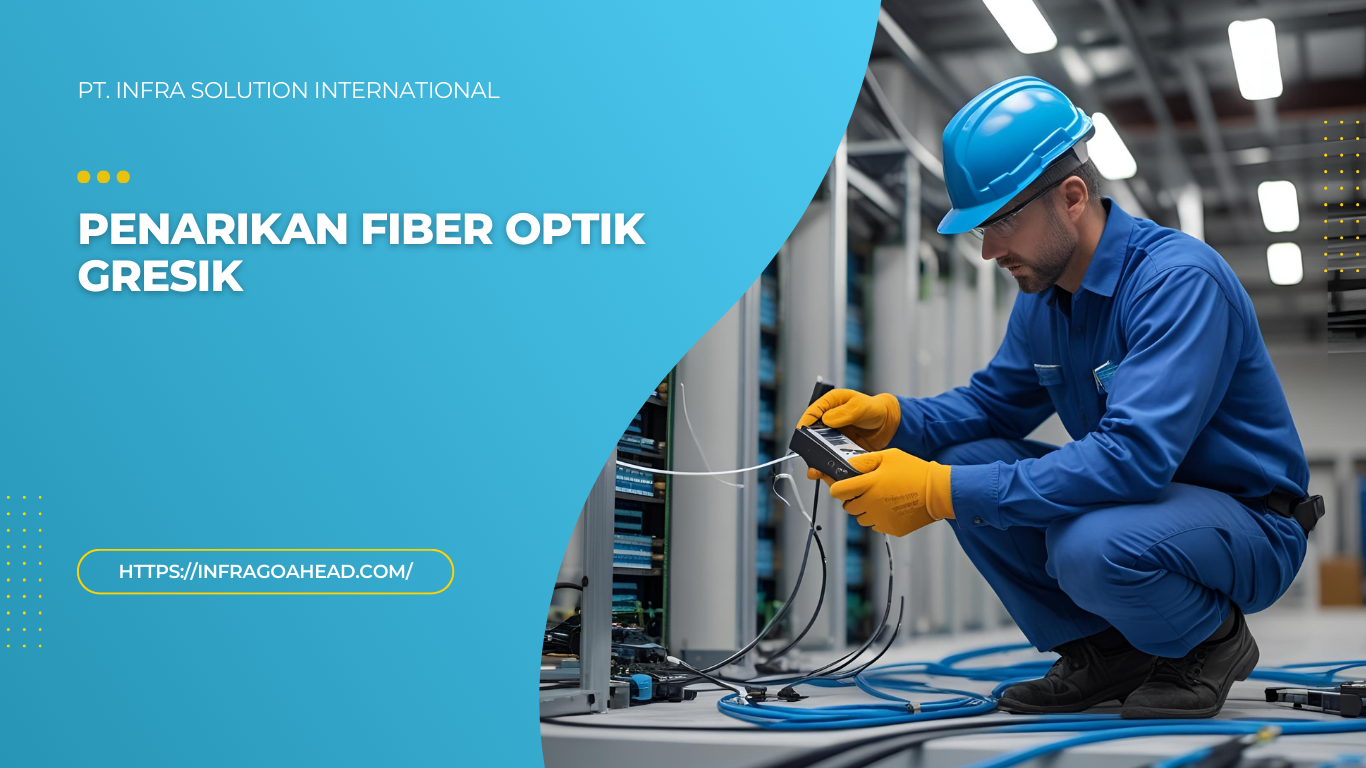Penarikan Fiber Optik Gresik - PT infra solution international