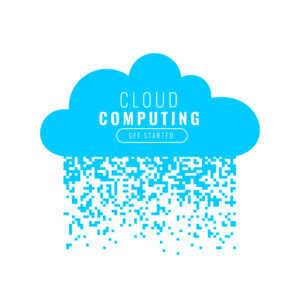 modern cloud computing illustration
